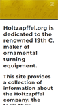 Mobile Screenshot of holtzapffel.org